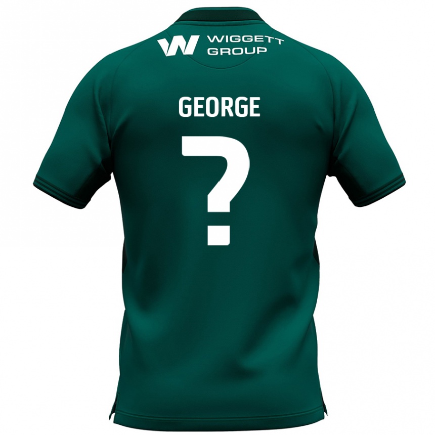 Vaikiškas George Evans #0 Žalia Išvykos Marškinėliai 2024/25 T-Shirt