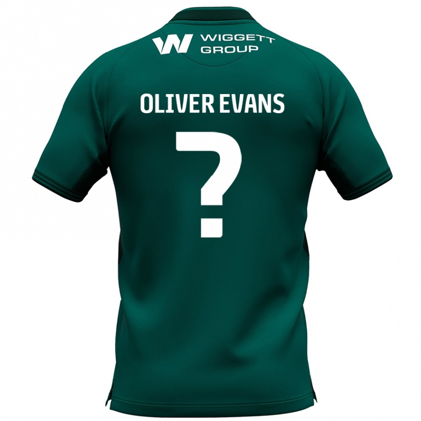 Vaikiškas Oliver Evans #0 Žalia Išvykos Marškinėliai 2024/25 T-Shirt