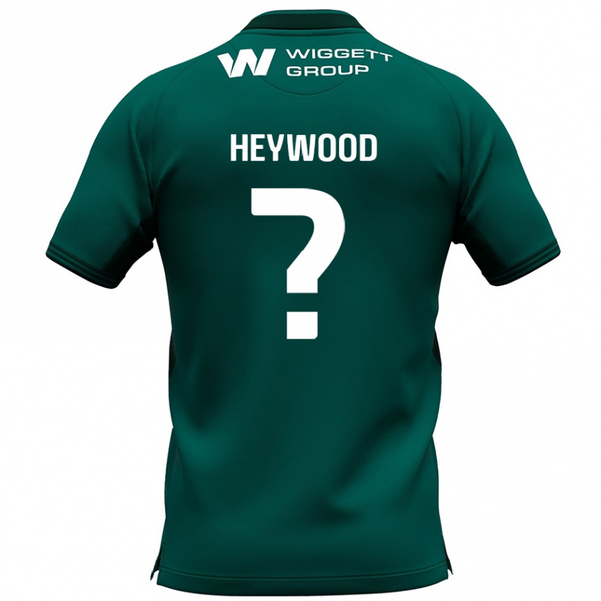 Vaikiškas Kavalli Heywood #0 Žalia Išvykos Marškinėliai 2024/25 T-Shirt