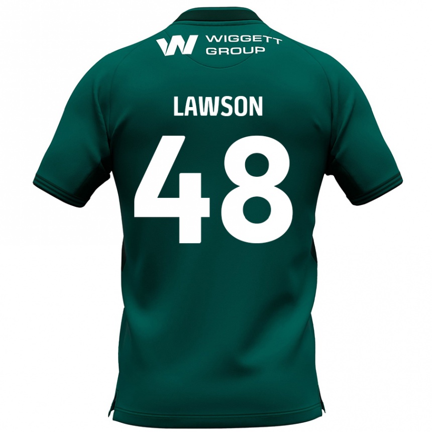 Vaikiškas Sha'mar Lawson #48 Žalia Išvykos Marškinėliai 2024/25 T-Shirt