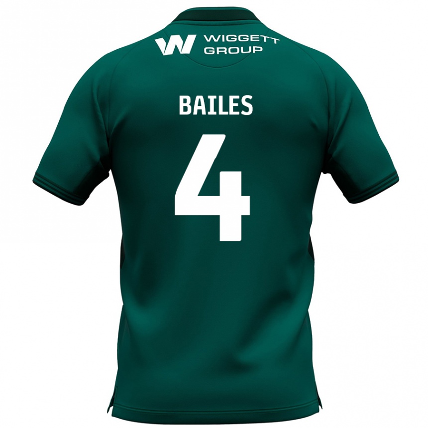 Vaikiškas Freya Bailes #4 Žalia Išvykos Marškinėliai 2024/25 T-Shirt