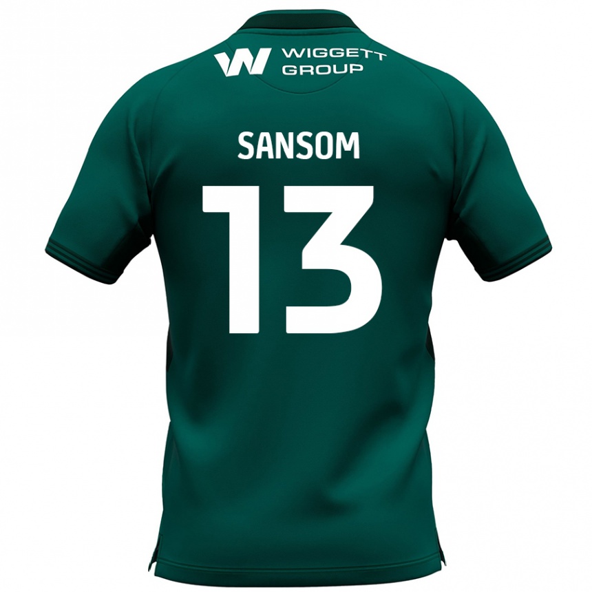 Vaikiškas Chloe Sansom #13 Žalia Išvykos Marškinėliai 2024/25 T-Shirt