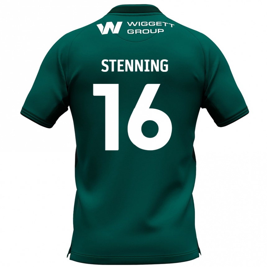 Vaikiškas Ellie Stenning #16 Žalia Išvykos Marškinėliai 2024/25 T-Shirt