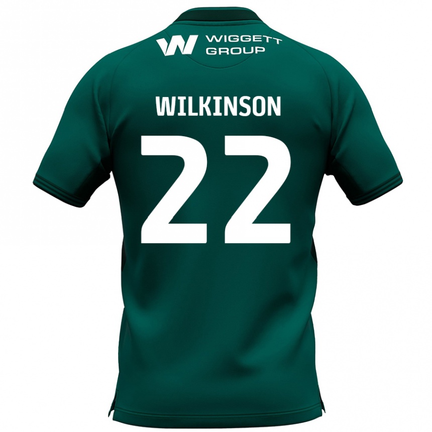 Vaikiškas Chloe Wilkinson #22 Žalia Išvykos Marškinėliai 2024/25 T-Shirt