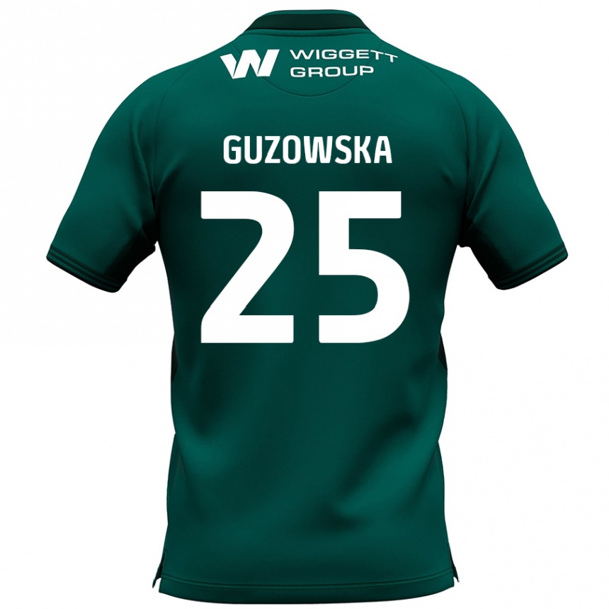 Vaikiškas Sara Guzowska #25 Žalia Išvykos Marškinėliai 2024/25 T-Shirt