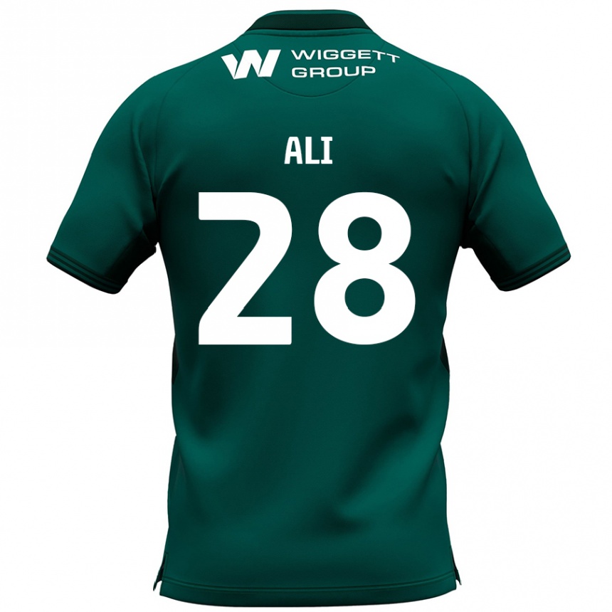 Vaikiškas Francesca Ali #28 Žalia Išvykos Marškinėliai 2024/25 T-Shirt