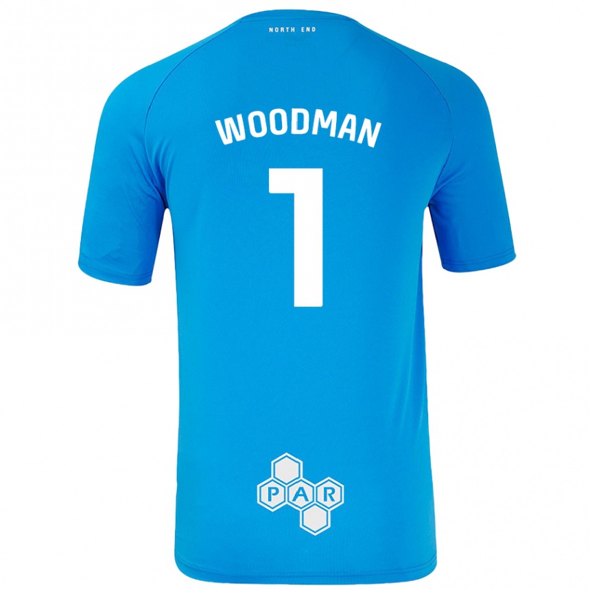 Vaikiškas Freddie Woodman #1 Dangaus Mėlyna Išvykos Marškinėliai 2024/25 T-Shirt