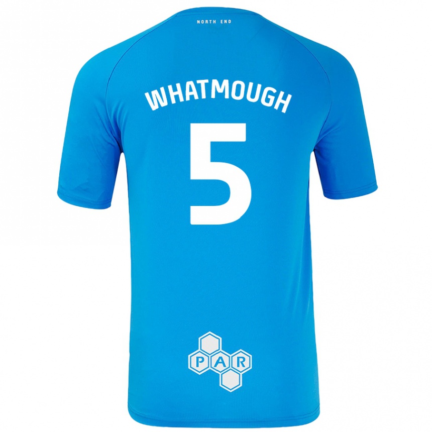 Vaikiškas Jack Whatmough #5 Dangaus Mėlyna Išvykos Marškinėliai 2024/25 T-Shirt