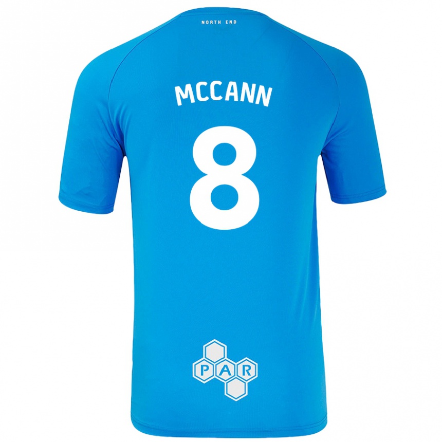 Vaikiškas Ali Mccann #8 Dangaus Mėlyna Išvykos Marškinėliai 2024/25 T-Shirt