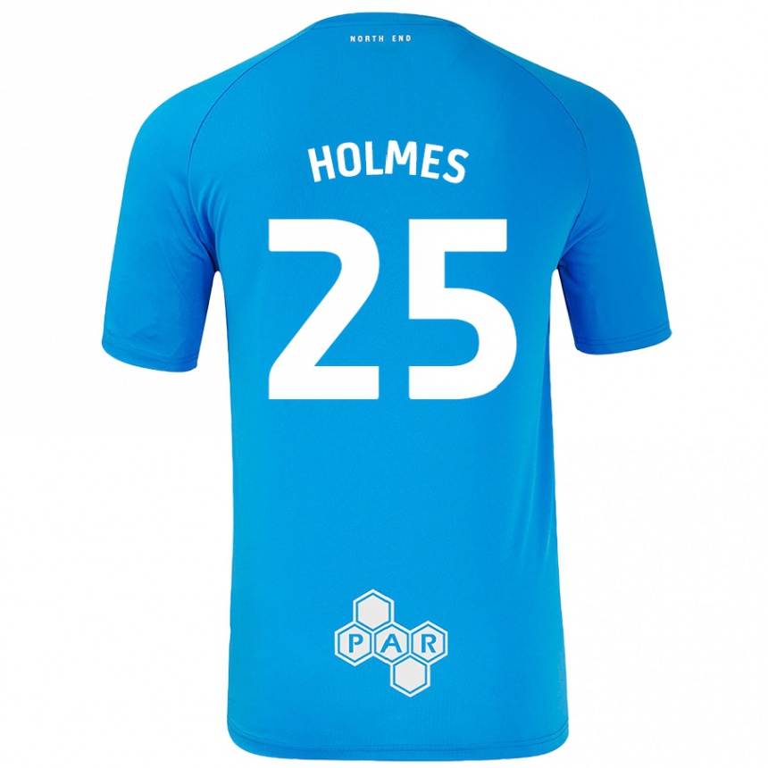 Vaikiškas Duane Holmes #25 Dangaus Mėlyna Išvykos Marškinėliai 2024/25 T-Shirt