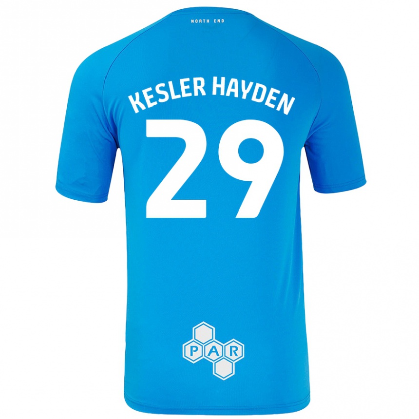 Vaikiškas Kaine Kesler-Hayden #29 Dangaus Mėlyna Išvykos Marškinėliai 2024/25 T-Shirt