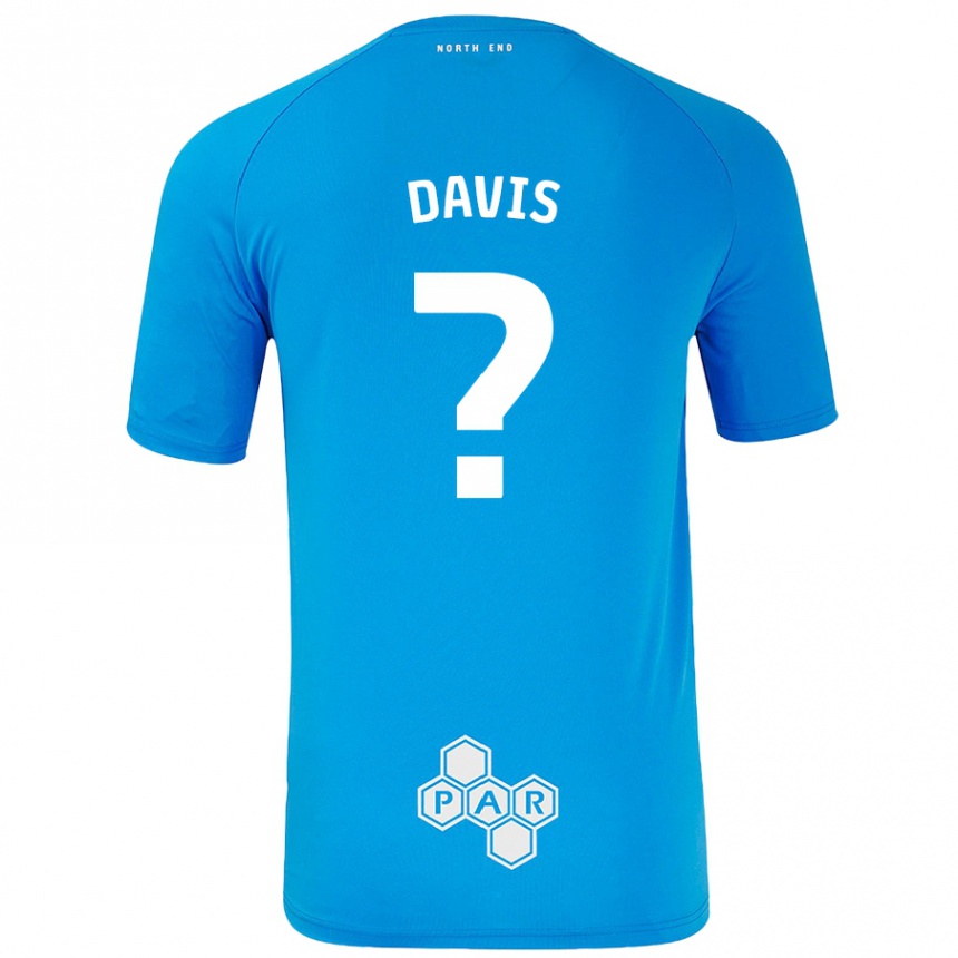 Vaikiškas Tommy Davis #0 Dangaus Mėlyna Išvykos Marškinėliai 2024/25 T-Shirt