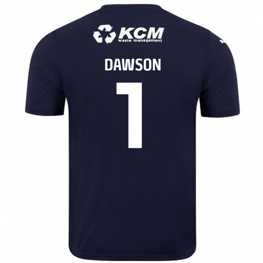 Vaikiškas Cameron Dawson #1 Tamsiai Mėlyna Išvykos Marškinėliai 2024/25 T-Shirt