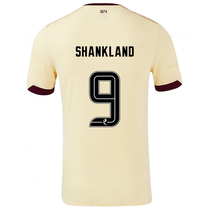 Vaikiškas Lawrence Shankland #9 Kreminė Bordo Išvykos Marškinėliai 2024/25 T-Shirt