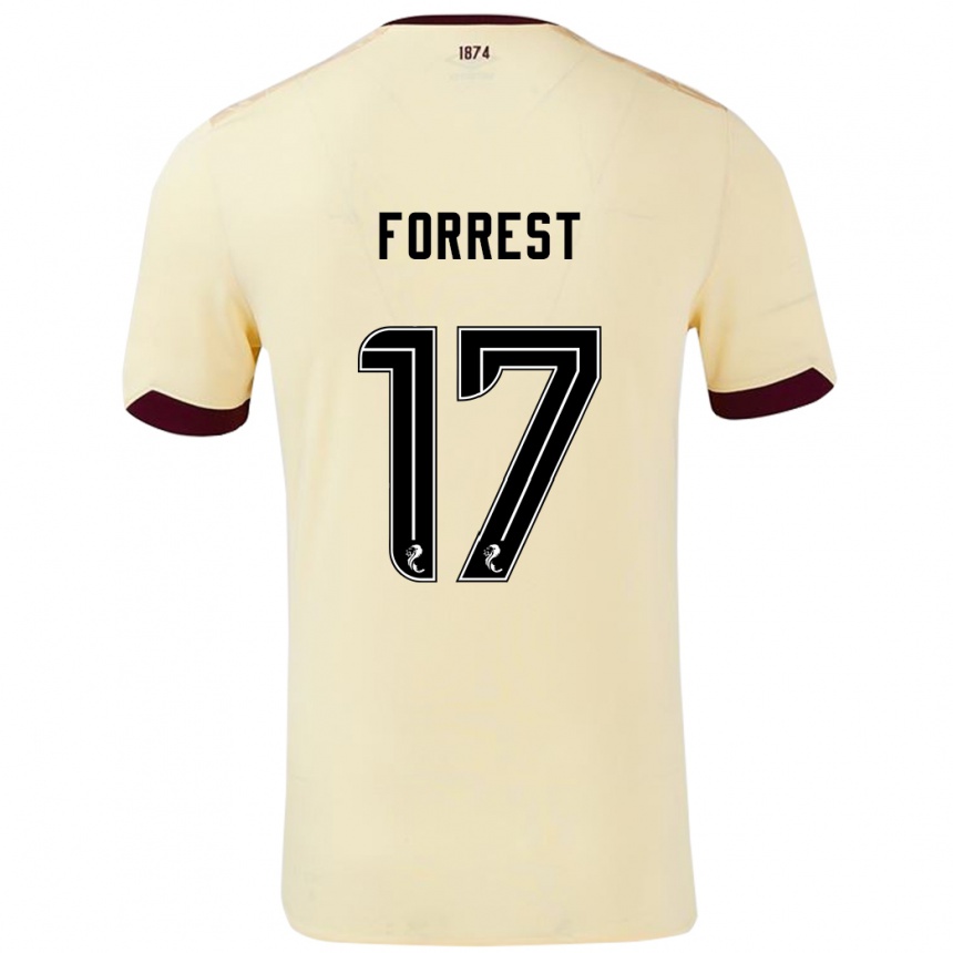 Vaikiškas Alan Forrest #17 Kreminė Bordo Išvykos Marškinėliai 2024/25 T-Shirt