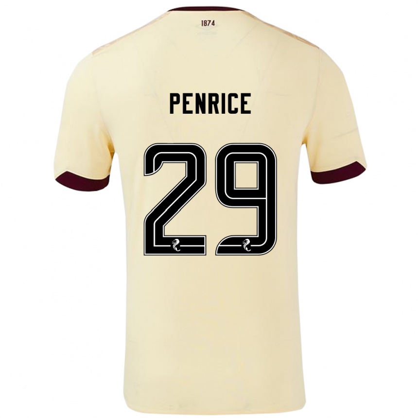 Vaikiškas James Penrice #29 Kreminė Bordo Išvykos Marškinėliai 2024/25 T-Shirt