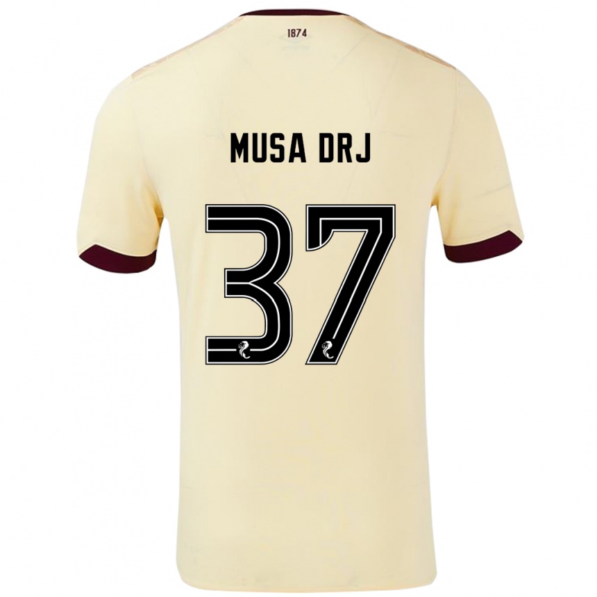 Vaikiškas Musa Drammeh #37 Kreminė Bordo Išvykos Marškinėliai 2024/25 T-Shirt