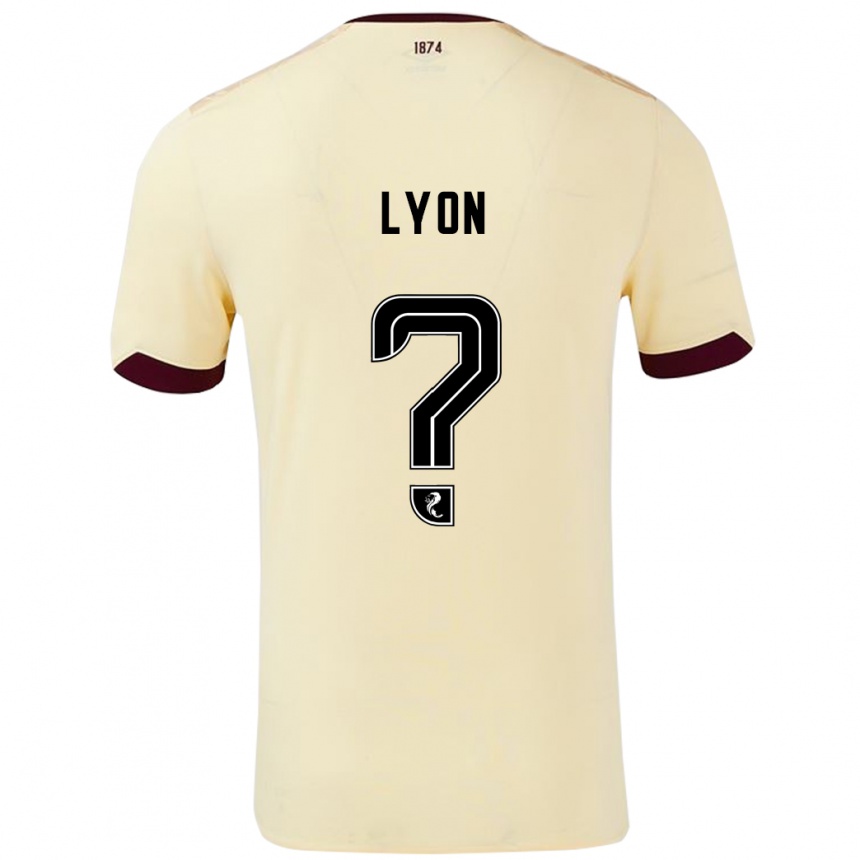 Vaikiškas Jack Lyon #0 Kreminė Bordo Išvykos Marškinėliai 2024/25 T-Shirt