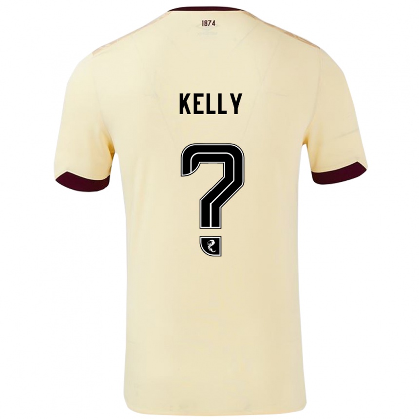 Vaikiškas Ryan Kelly #0 Kreminė Bordo Išvykos Marškinėliai 2024/25 T-Shirt