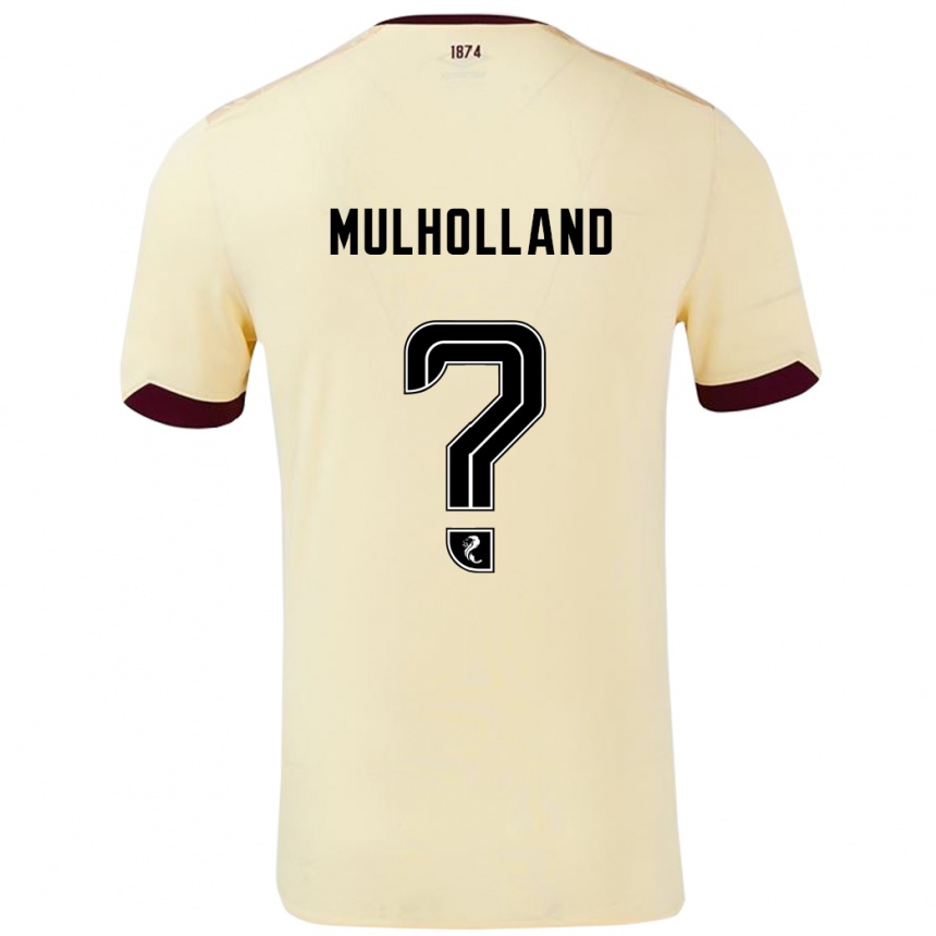 Vaikiškas James Mulholland #0 Kreminė Bordo Išvykos Marškinėliai 2024/25 T-Shirt