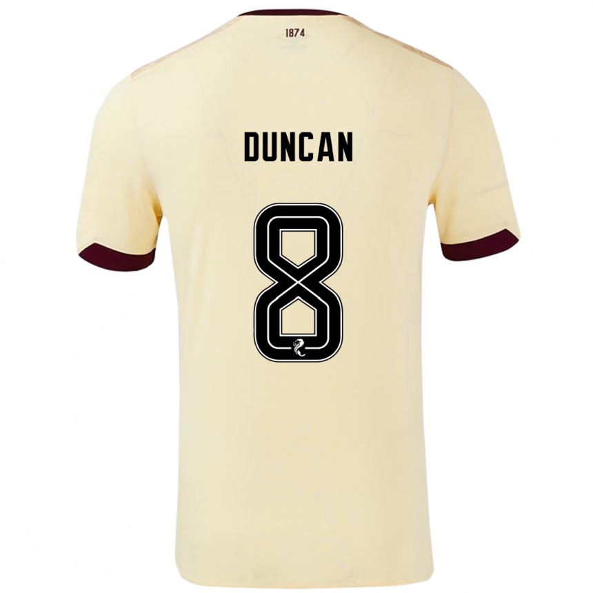 Vaikiškas Ryan Duncan #8 Kreminė Bordo Išvykos Marškinėliai 2024/25 T-Shirt