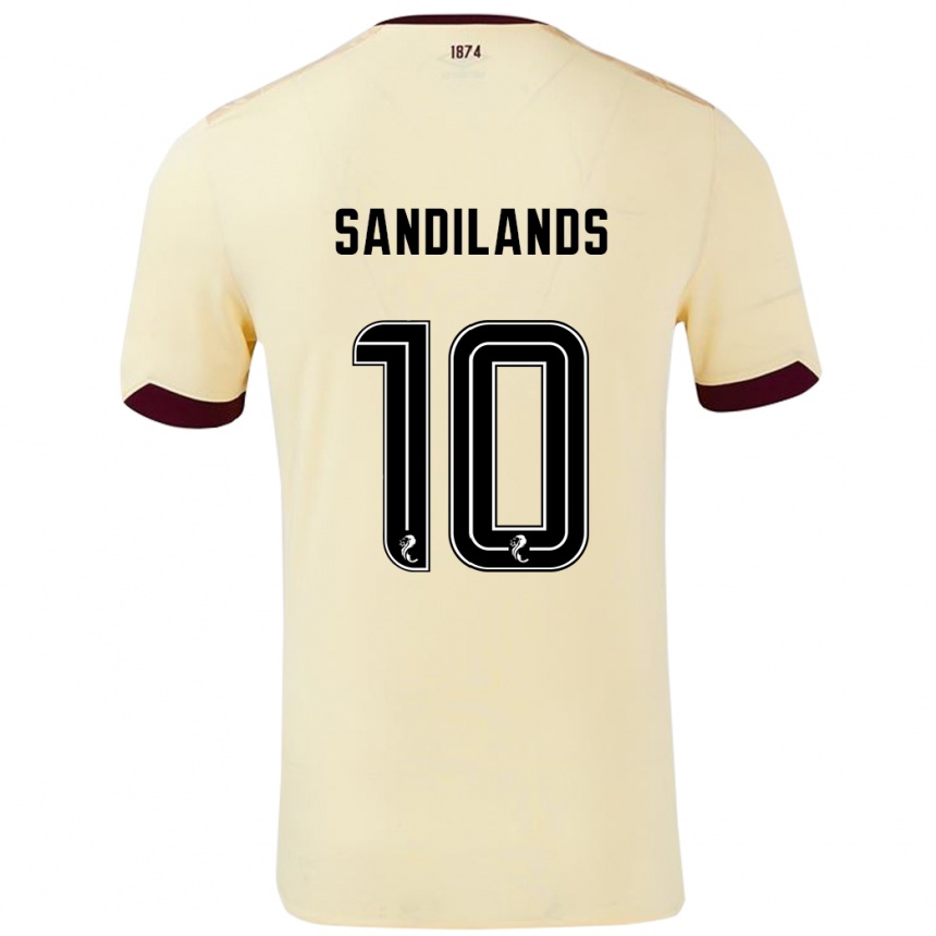 Vaikiškas Callum Sandilands #10 Kreminė Bordo Išvykos Marškinėliai 2024/25 T-Shirt