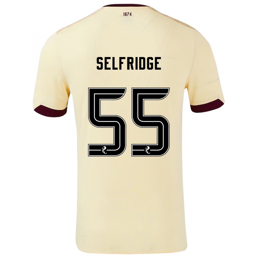 Vaikiškas Louis Selfridge #55 Kreminė Bordo Išvykos Marškinėliai 2024/25 T-Shirt