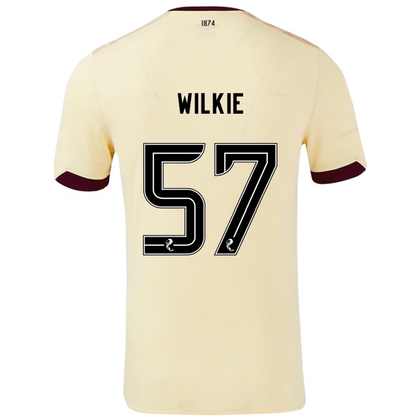 Vaikiškas Coupar Wilkie #57 Kreminė Bordo Išvykos Marškinėliai 2024/25 T-Shirt