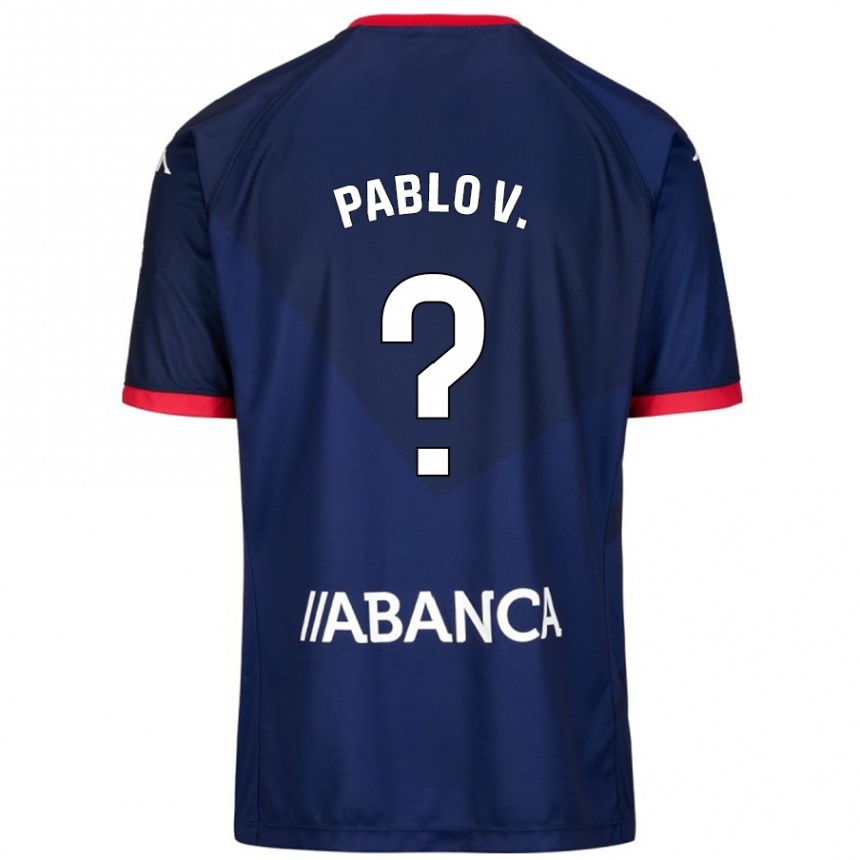 Vaikiškas Pablo Vázquez #15 Tamsiai Mėlyna Išvykos Marškinėliai 2024/25 T-Shirt