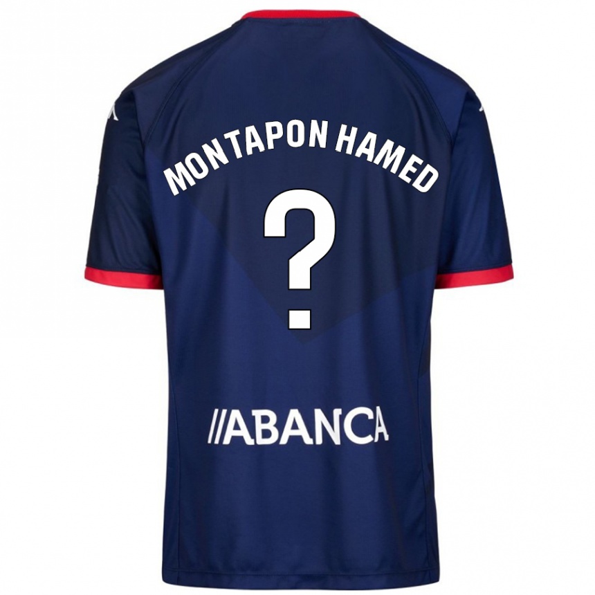 Vaikiškas Fadil Montapon Hamed #0 Tamsiai Mėlyna Išvykos Marškinėliai 2024/25 T-Shirt