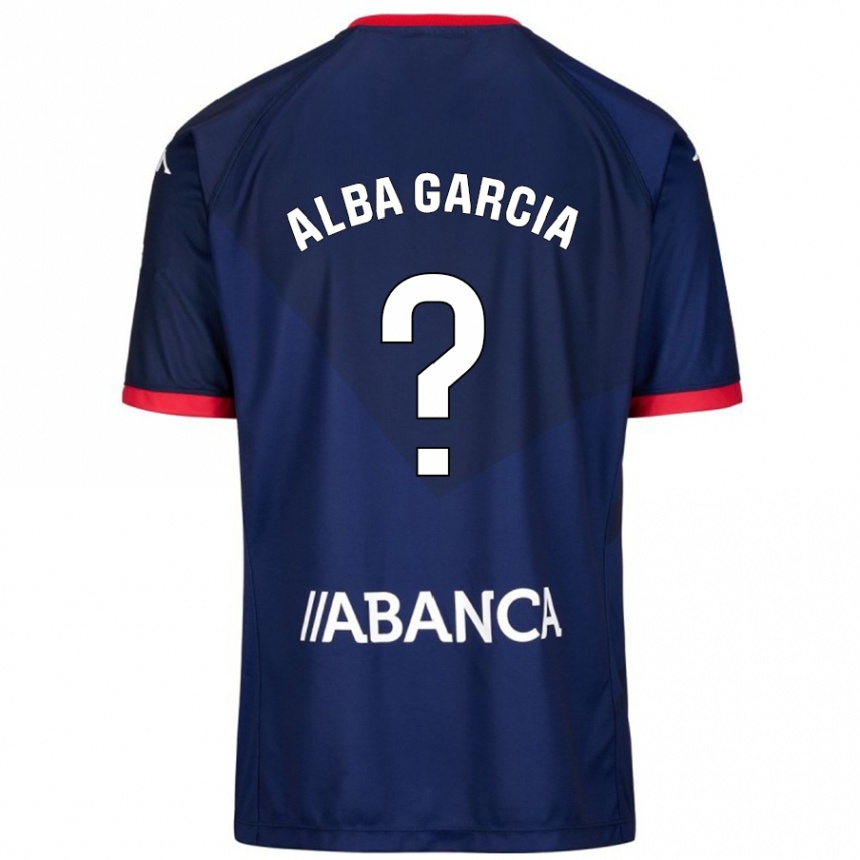 Vaikiškas Lucía Alba García #13 Tamsiai Mėlyna Išvykos Marškinėliai 2024/25 T-Shirt