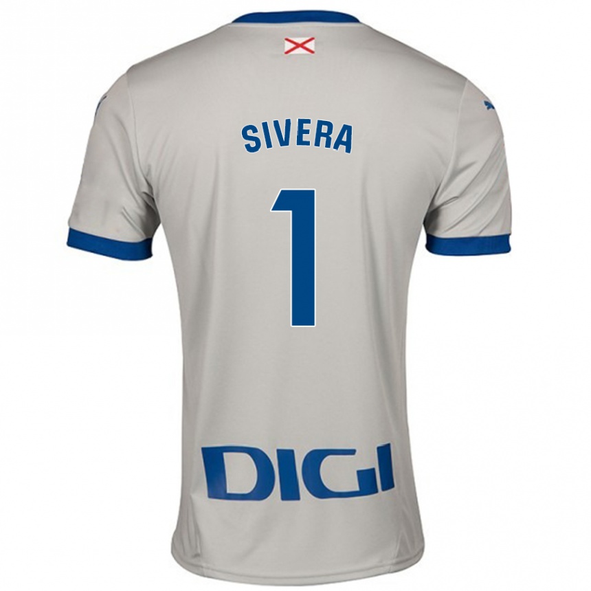 Vaikiškas Antonio Sivera #1 Šviesiai Pilka Išvykos Marškinėliai 2024/25 T-Shirt