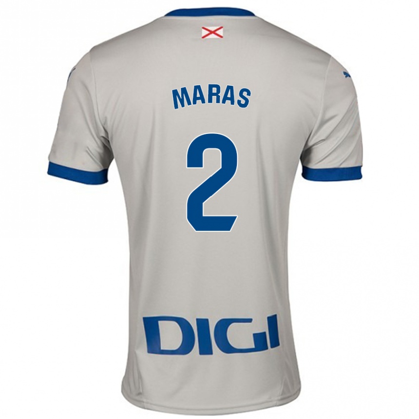 Vaikiškas Nikola Maras #2 Šviesiai Pilka Išvykos Marškinėliai 2024/25 T-Shirt