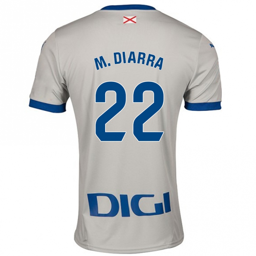 Vaikiškas Moussa Diarra #22 Šviesiai Pilka Išvykos Marškinėliai 2024/25 T-Shirt