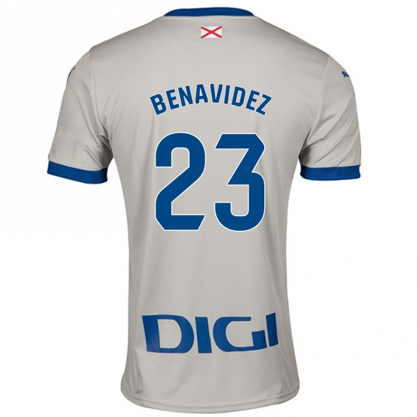 Vaikiškas Carlos Benavidez #23 Šviesiai Pilka Išvykos Marškinėliai 2024/25 T-Shirt