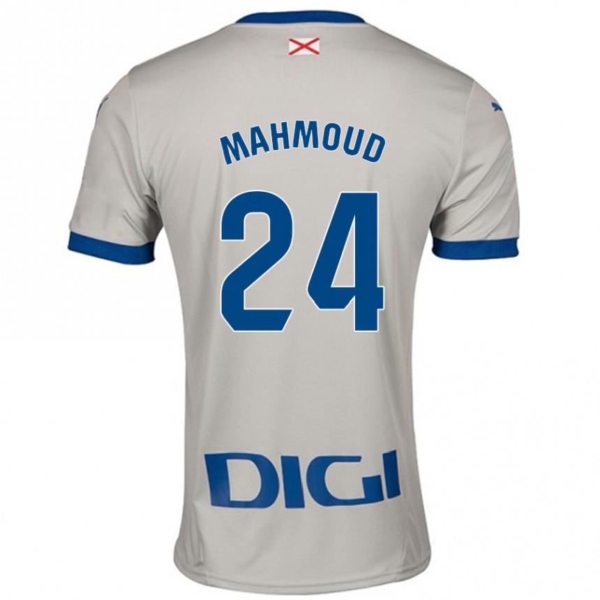 Vaikiškas Abdallahi Mahmoud #24 Šviesiai Pilka Išvykos Marškinėliai 2024/25 T-Shirt