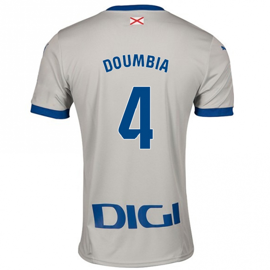 Vaikiškas Daouda Doumbia #4 Šviesiai Pilka Išvykos Marškinėliai 2024/25 T-Shirt