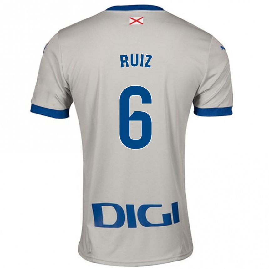 Vaikiškas Markel Ruiz #6 Šviesiai Pilka Išvykos Marškinėliai 2024/25 T-Shirt