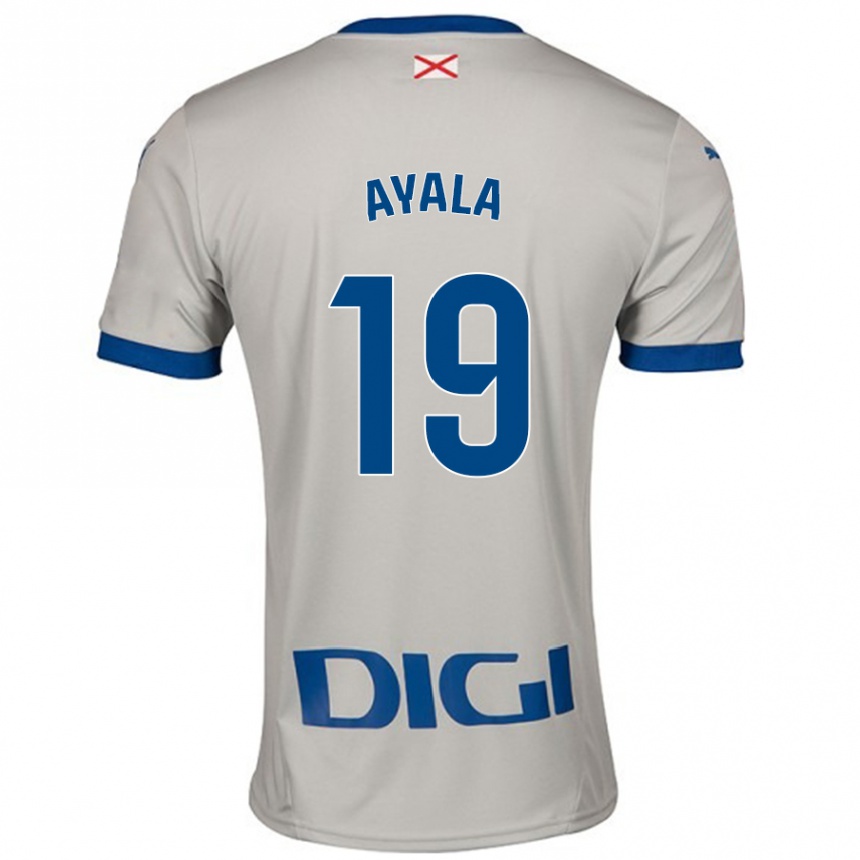 Vaikiškas Axel Ayala #19 Šviesiai Pilka Išvykos Marškinėliai 2024/25 T-Shirt