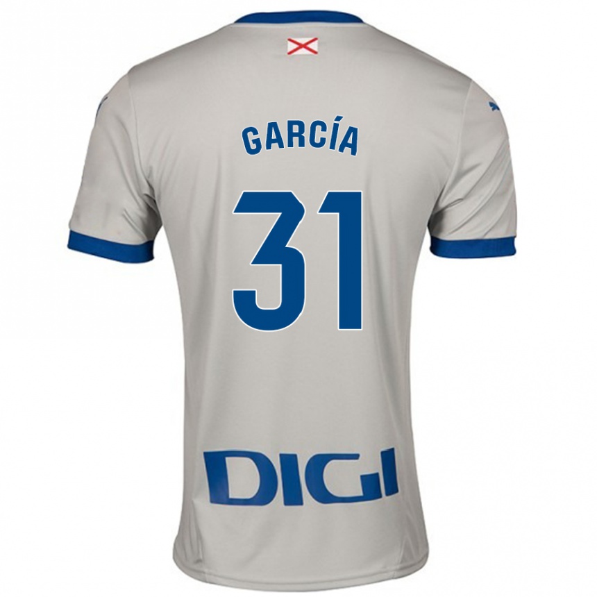 Vaikiškas Gaizka García #31 Šviesiai Pilka Išvykos Marškinėliai 2024/25 T-Shirt