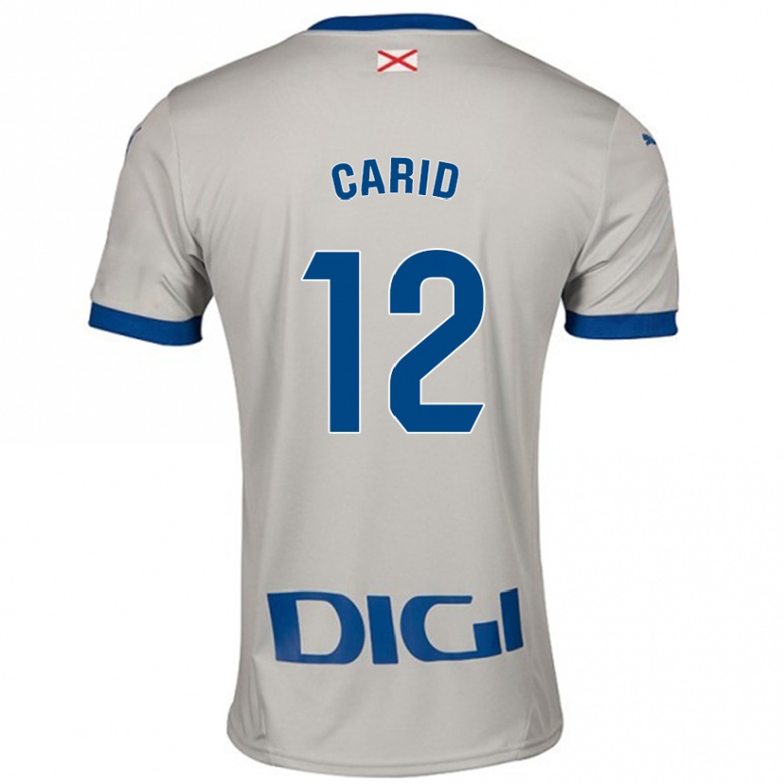 Vaikiškas Andrea Carid #12 Šviesiai Pilka Išvykos Marškinėliai 2024/25 T-Shirt