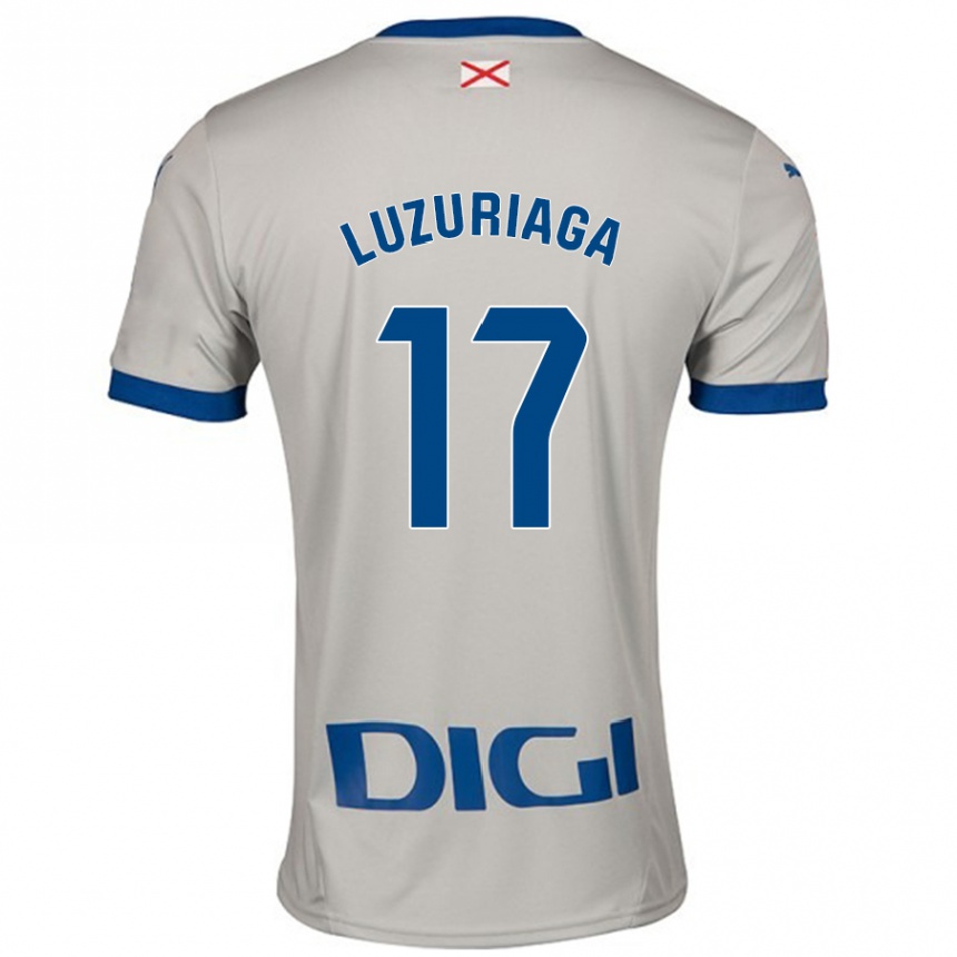 Vaikiškas Judith Luzuriaga #17 Šviesiai Pilka Išvykos Marškinėliai 2024/25 T-Shirt