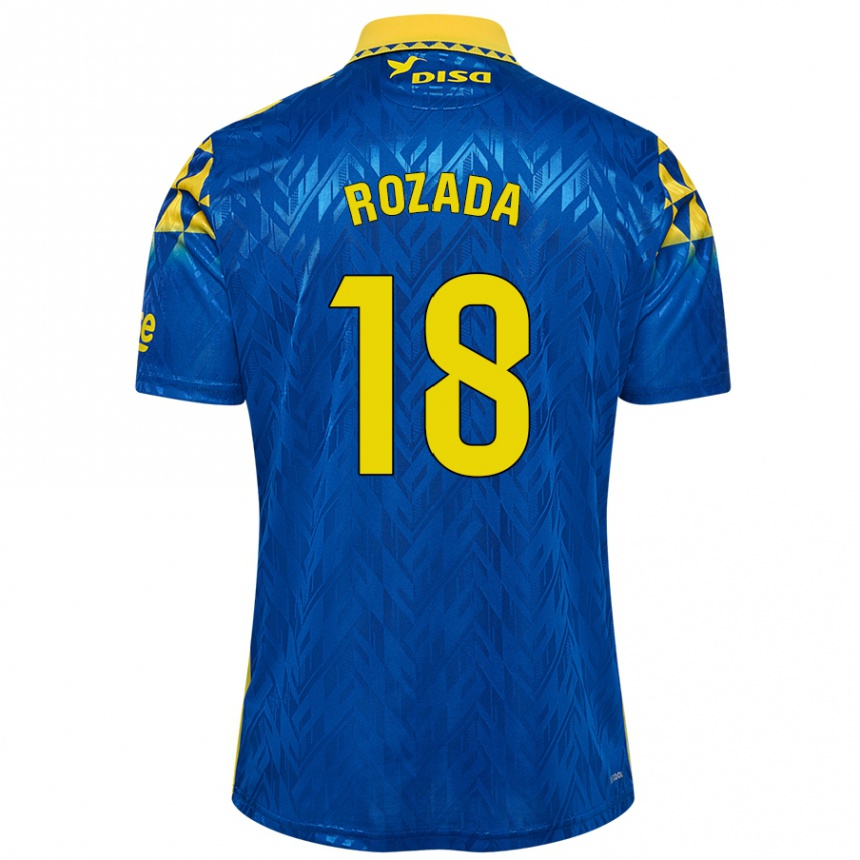 Vaikiškas Viti Rozada #18 Mėlyna Geltona Išvykos Marškinėliai 2024/25 T-Shirt