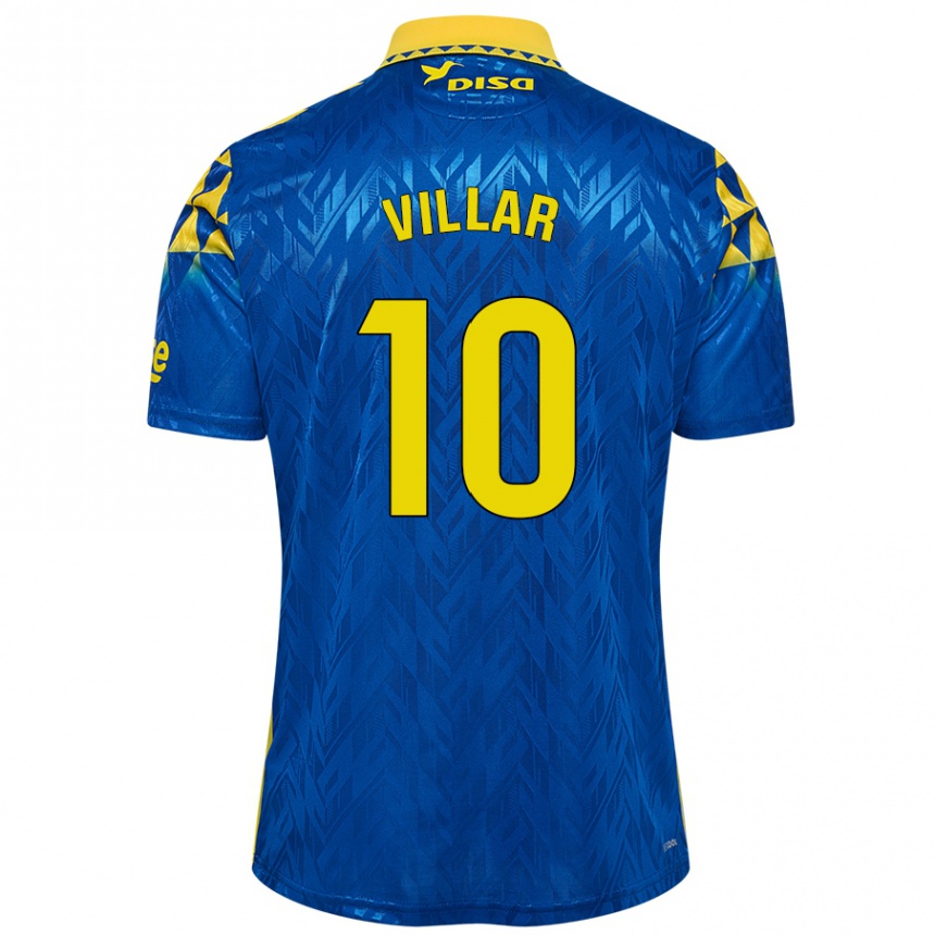 Vaikiškas Andy Villar #10 Mėlyna Geltona Išvykos Marškinėliai 2024/25 T-Shirt