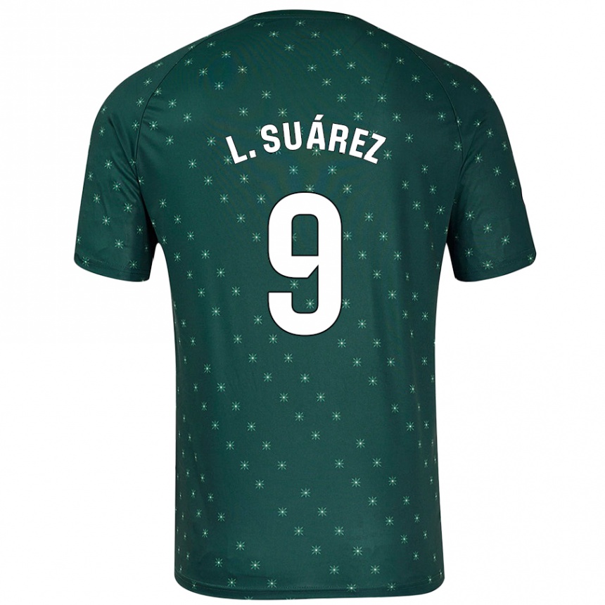 Vaikiškas Luis Suárez #9 Tamsiai Žalia Išvykos Marškinėliai 2024/25 T-Shirt