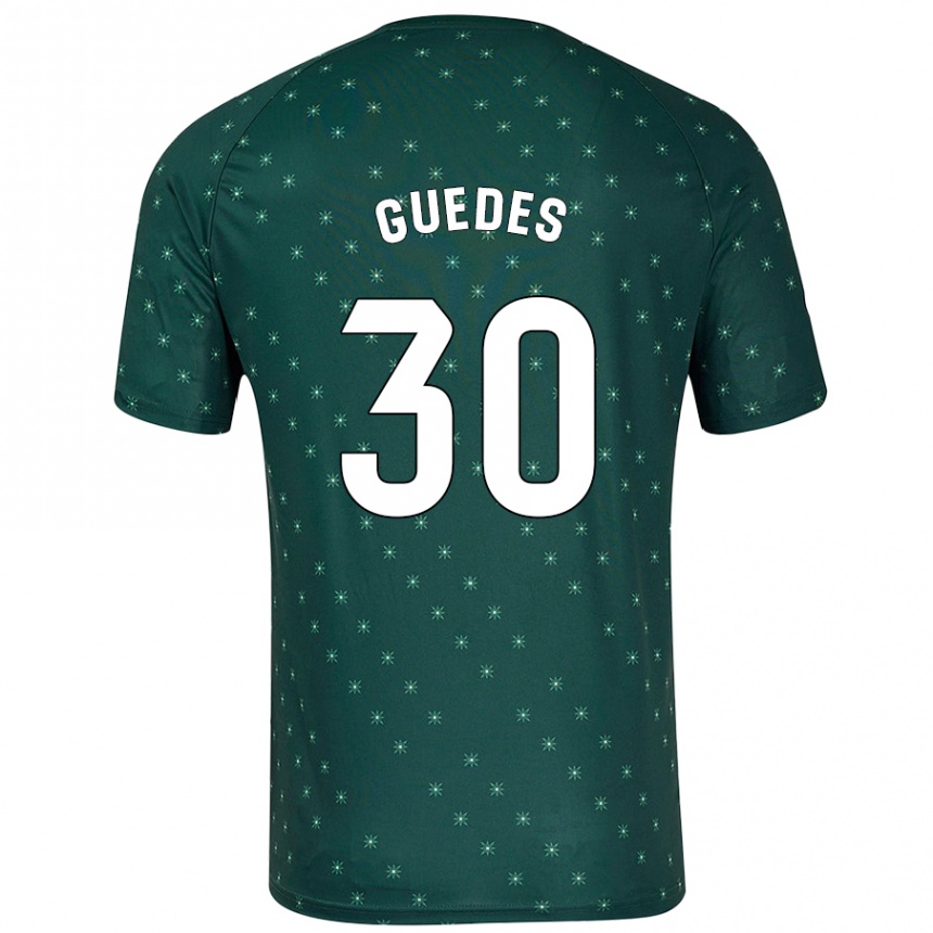 Vaikiškas Gui Guedes #30 Tamsiai Žalia Išvykos Marškinėliai 2024/25 T-Shirt