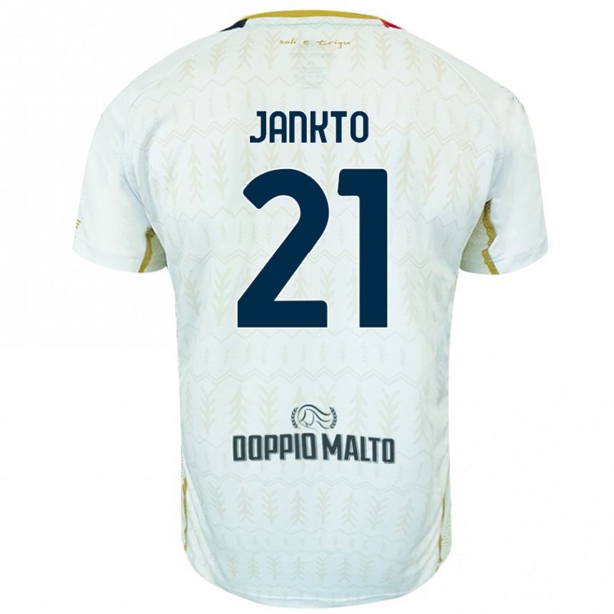 Vaikiškas Jakub Jankto #21 Baltas Išvykos Marškinėliai 2024/25 T-Shirt