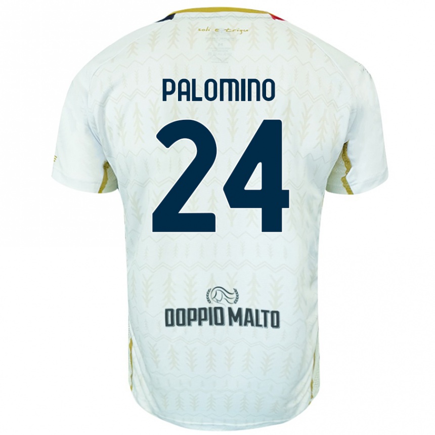 Vaikiškas José Luis Palomino #24 Baltas Išvykos Marškinėliai 2024/25 T-Shirt