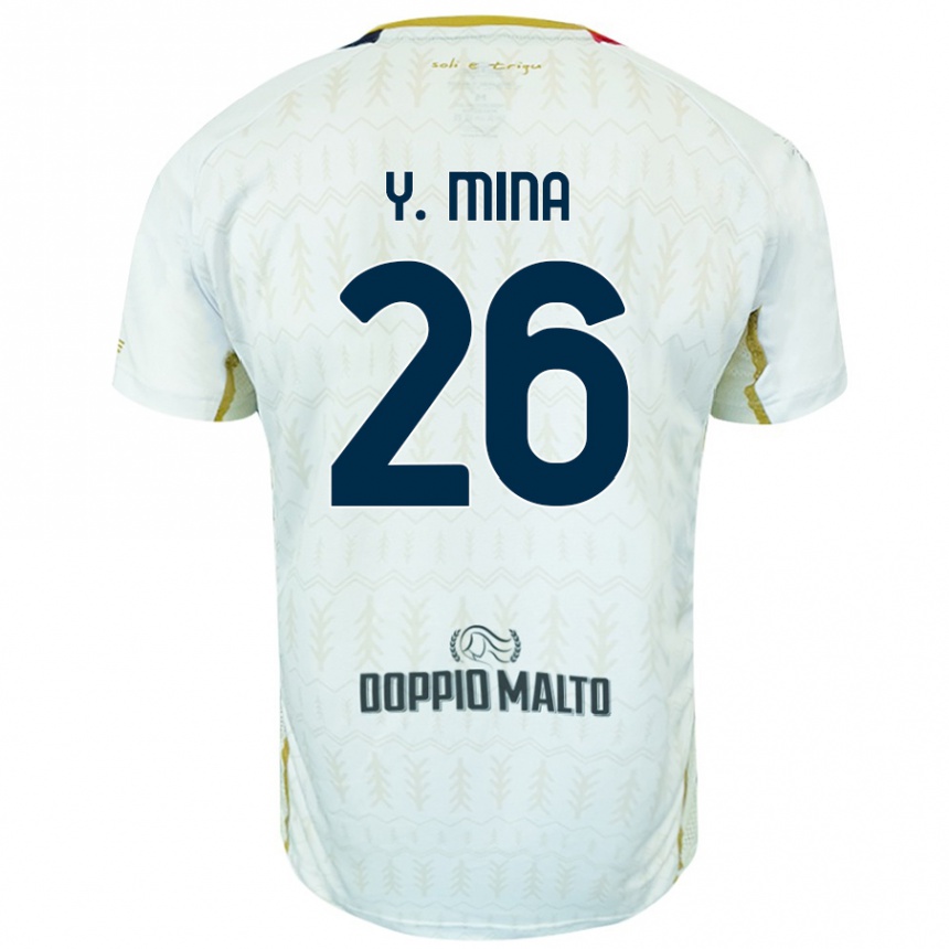 Vaikiškas Yerry Mina #26 Baltas Išvykos Marškinėliai 2024/25 T-Shirt