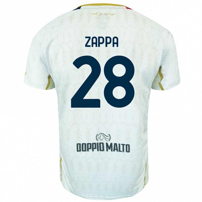 Vaikiškas Gabriele Zappa #28 Baltas Išvykos Marškinėliai 2024/25 T-Shirt